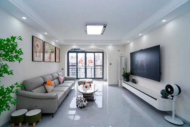 133㎡簡約風，正確的門洞設計讓家顯得優雅且大氣